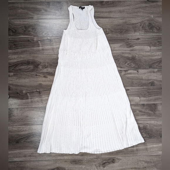 Marciano Dresses & Skirts - Marciano Off White Sheer Panel Maxi Dress Size Small Sleeveless